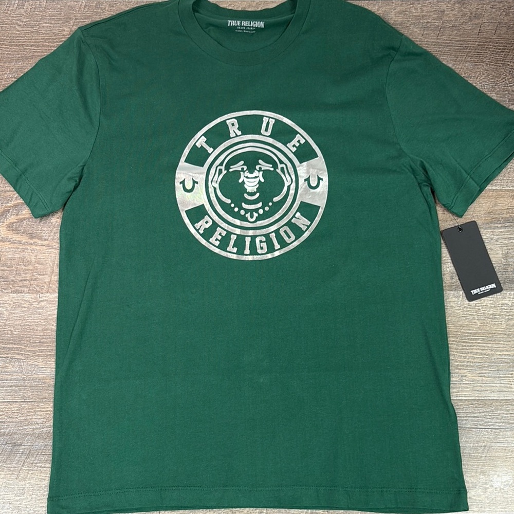 NEW True Religion Foil Buddha Face Tee XL